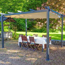 PURPLE LEAF Outdoor Retractable Pergola Patio Shelter Classical Pavilion Grill Gazebo