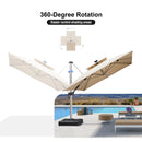 PURPLE LEAF Double Top Rectangle Outdoor LED Parasol