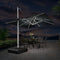 PURPLE LEAF Double Top Square/Round Outdoor LED Parasol 10 / 11  ft