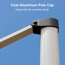 PURPLE LEAF Double Top Rectangle Outdoor LED Parasol