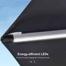 PURPLE LEAF Double Top Rectangle Outdoor LED Parasol