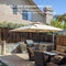 PURPLE LEAF Double Top Square/Round Outdoor LED Parasol 10 / 11  ft
