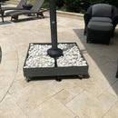 PURPLE LEAF Patio Umbrella Base with Wheels 1100Lbs ZYUK04BSWK-500