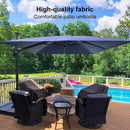 PURPLE LEAF Patio Outdoor Large Parasol Square and Rectangular Cantilever Yard Sun Parasol