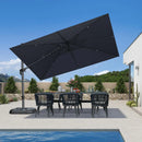 PURPLE LEAF Rectangle Swivel Offset Cantilever  Parasol