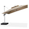 PURPLE LEAF  Garden Cantilever Parasol, Large Square Overhanging with Crank Handle and Tilt for Balcony and Outdoor