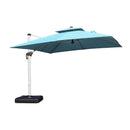 PURPLE LEAF  Garden Cantilever Parasol, Large Square Overhanging with Crank Handle and Tilt for Balcony and Outdoor