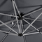 PURPLE LEAF  Garden Cantilever Parasol, Large Square Overhanging with Crank Handle and Tilt for Balcony and Outdoor