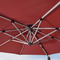 PURPLE LEAF  Garden Cantilever Parasol, Large Square Overhanging with Crank Handle and Tilt for Balcony and Outdoor