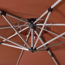 PURPLE LEAF  Garden Cantilever Parasol, Large Square Overhanging with Crank Handle and Tilt for Balcony and Outdoor