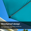 PURPLE LEAF  Garden Cantilever Parasol, Large Square Overhanging with Crank Handle and Tilt for Balcony and Outdoor